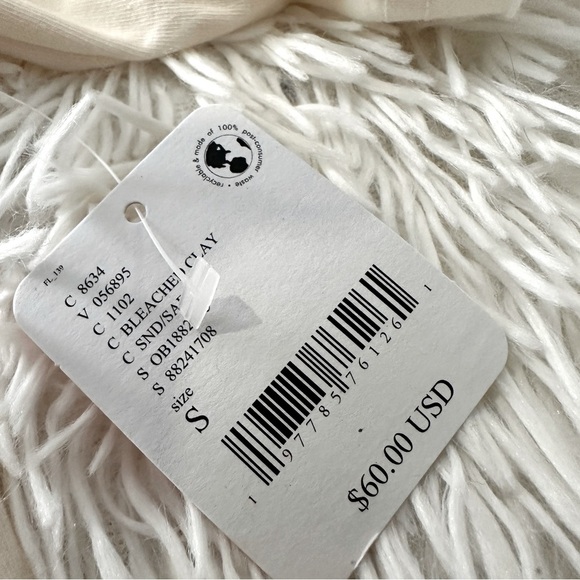 Free People FP Movement Hot Shot Tee Romper Bleached Clay Size S - Picture 9 of 15